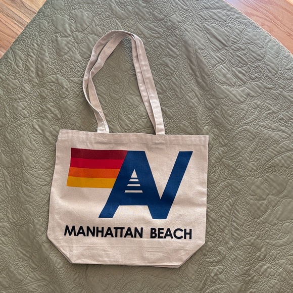 Aviator Nation Canvas Tote Bag Manhattan Beach - Picture 1 of 4